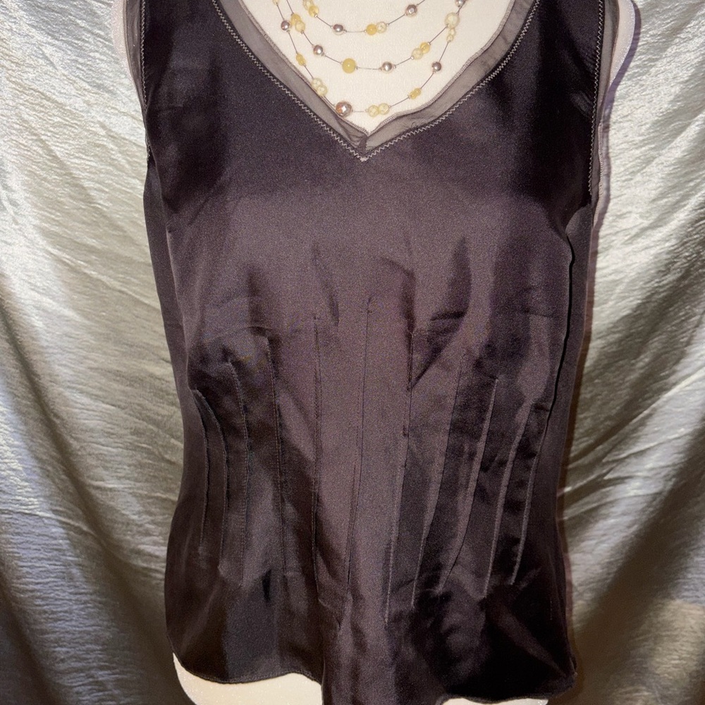 Calvin Klein Brown Silk Blouse